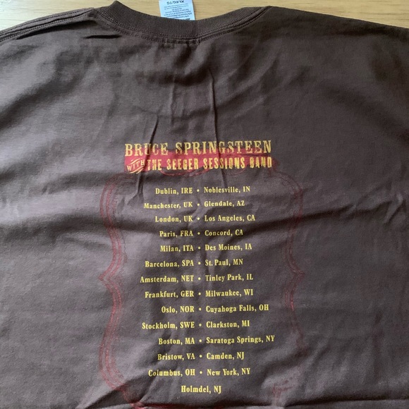 NWOT Bruce Springsteen Seeger Sessions Tour Official Tee - XL - Picture 6 of 8
